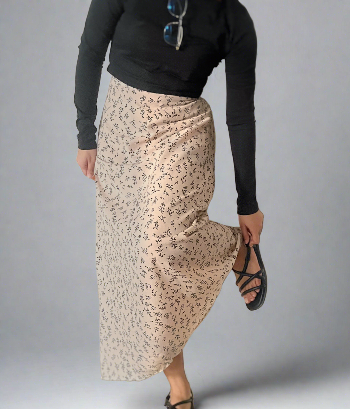 Aubri Maxi Skirt (Cream)