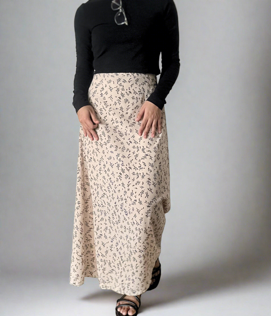 Aubri Maxi Skirt (Cream)