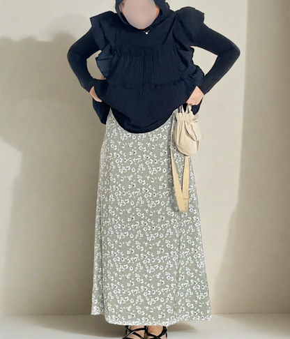 Aubri Maxi Skirt (Sage) [LAST PIECE]