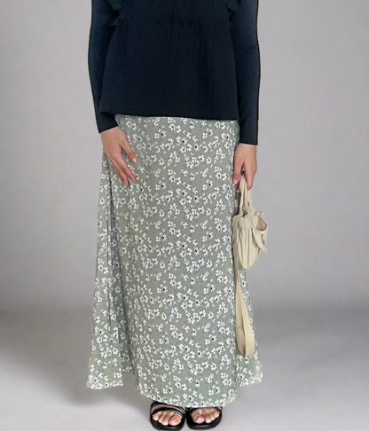 Aubri Maxi Skirt (Sage) [LAST PIECE]