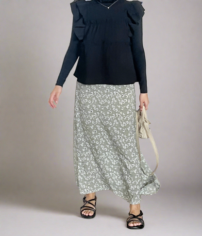 Aubri Maxi Skirt (Sage) [LAST PIECE]