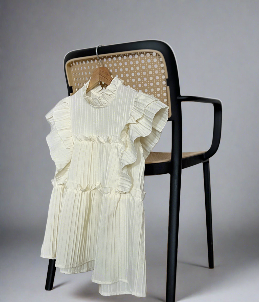 Aura Flutter Top (Beige)