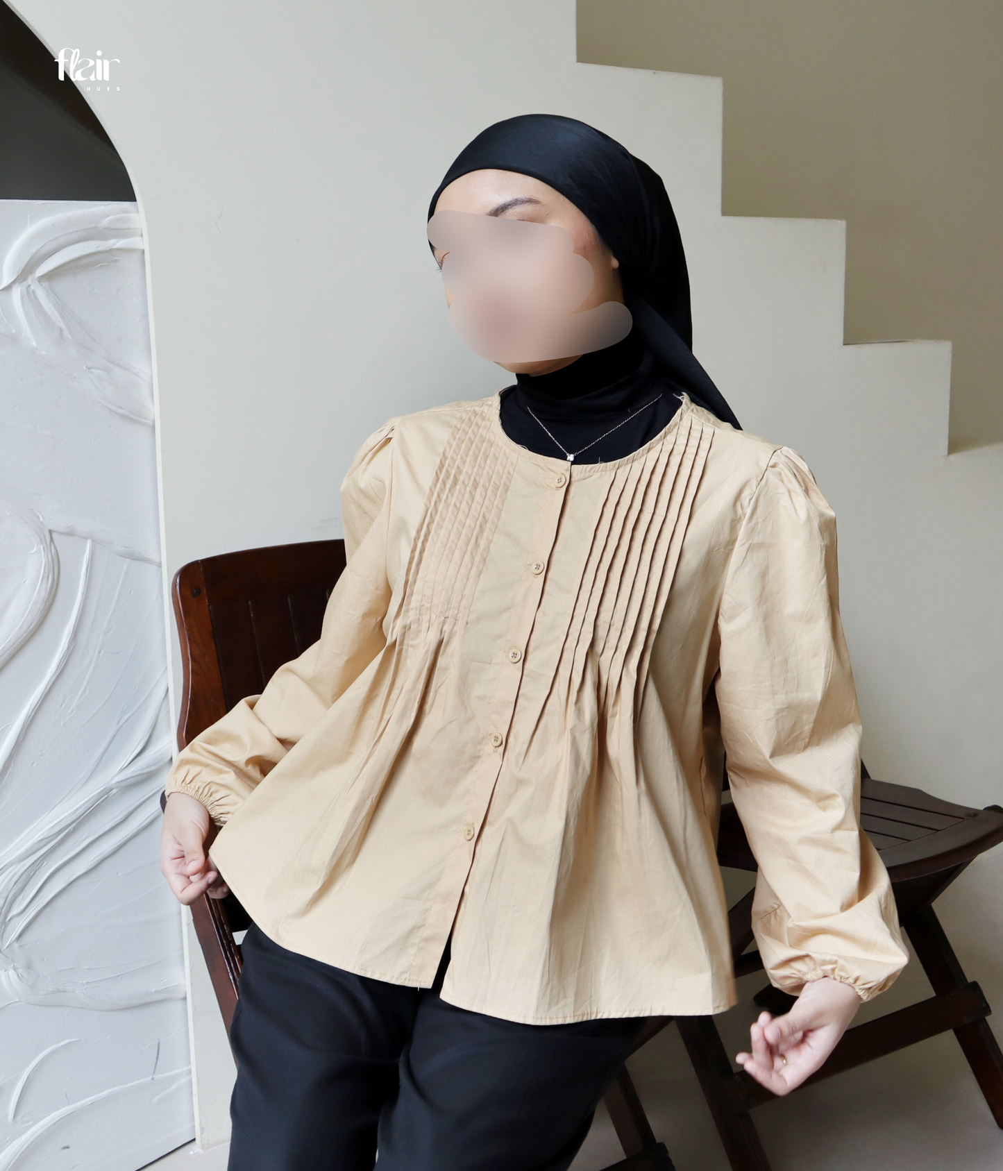 Belle Blouse (Khaki)