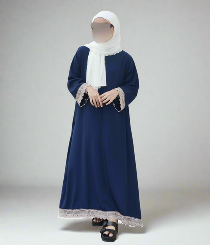 Eliz Jubah Dress (Navy Blue)