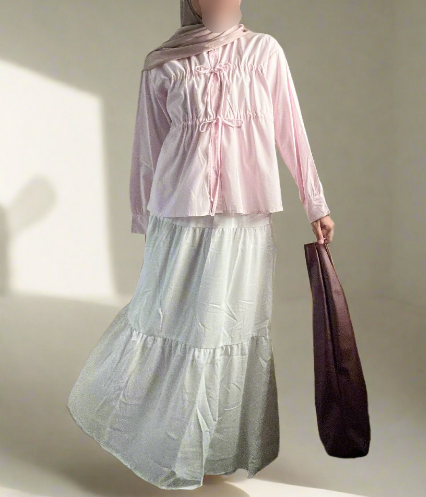 Aulea Blouse in Light Pink