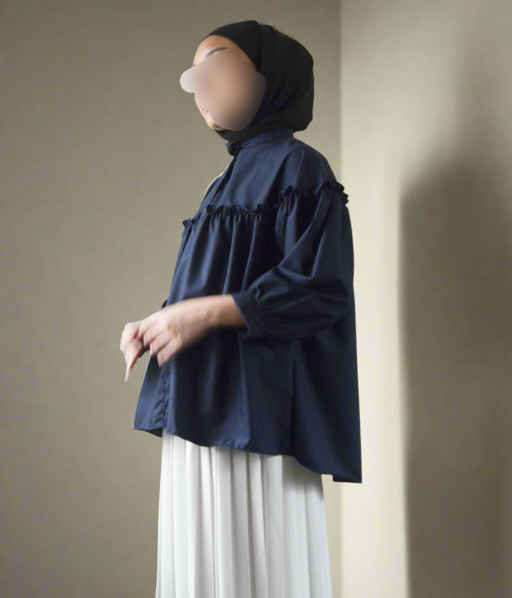 Hanya Blouse Navy [LAST PIECE]