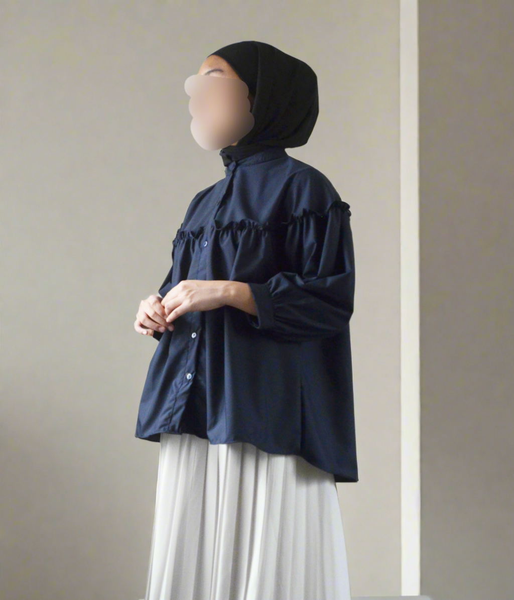 Hanya Blouse Navy [LAST PIECE]