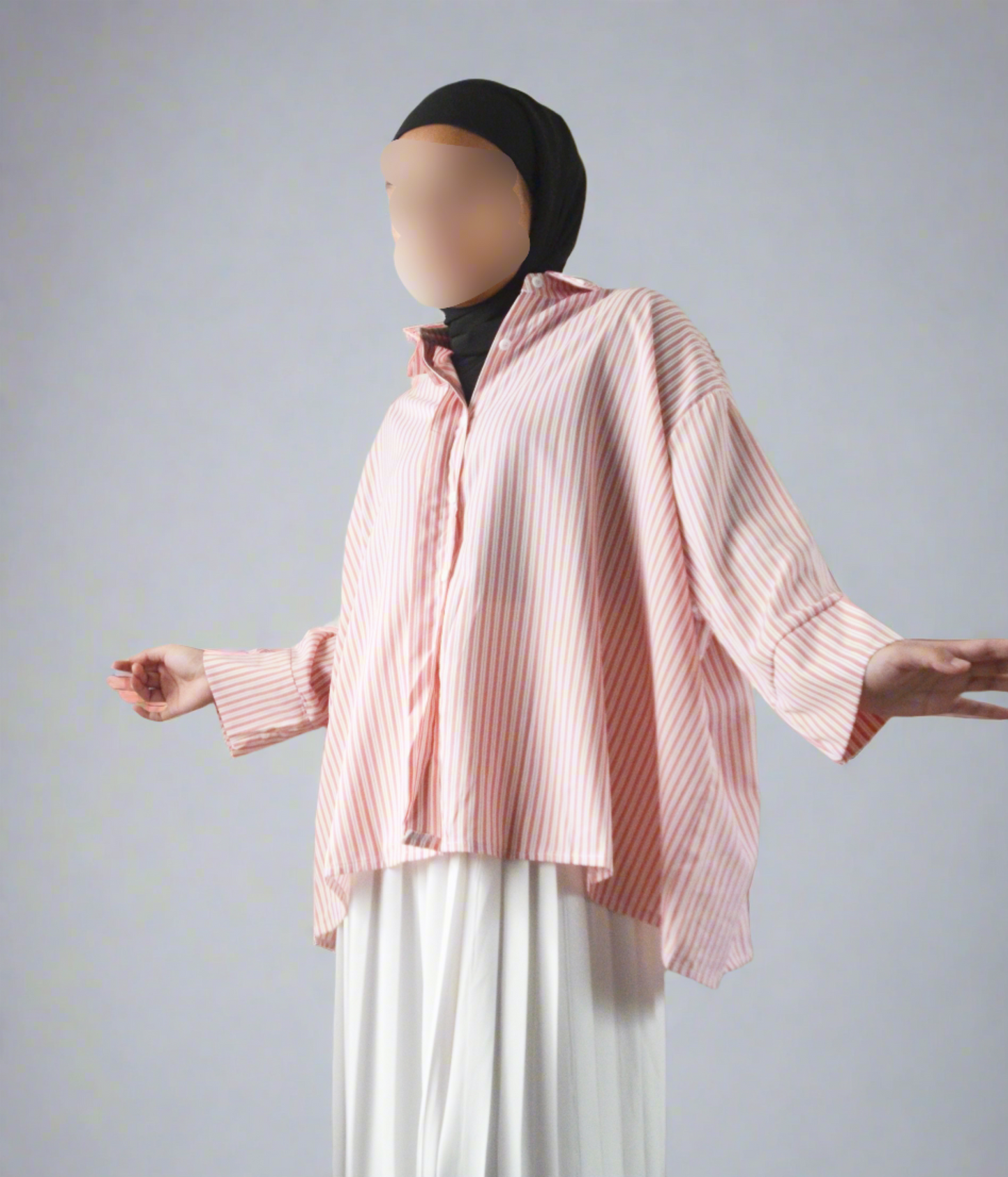 Hari Striped Blouse Pink