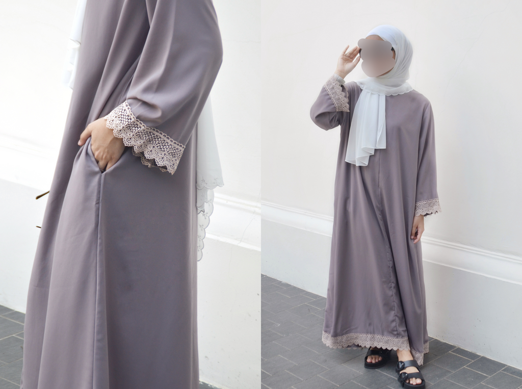 Eliz Jubah Dress (Dusty Lavender)