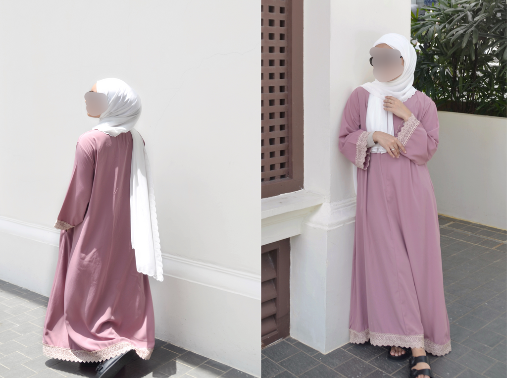 Eliz Jubah Dress (Dusty Rose)